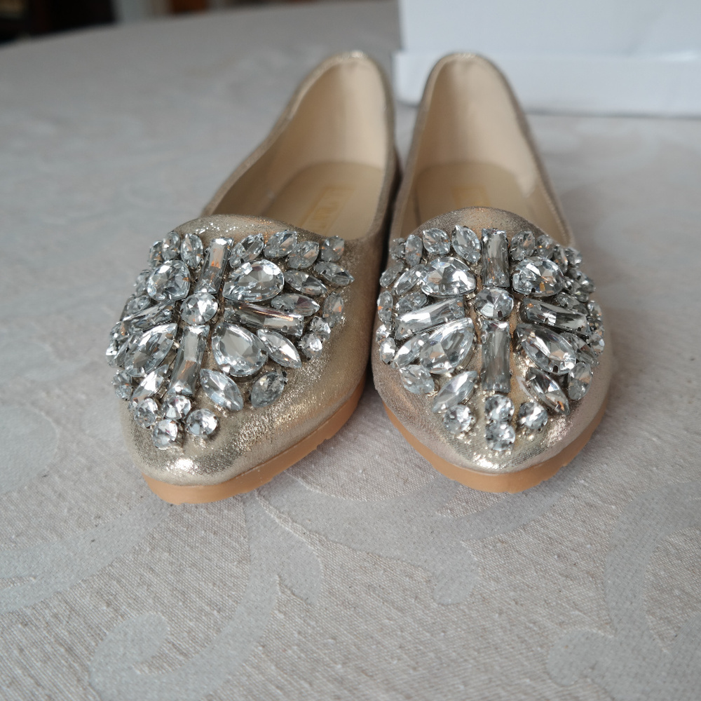 Lily Vanity Rhinestone Flats